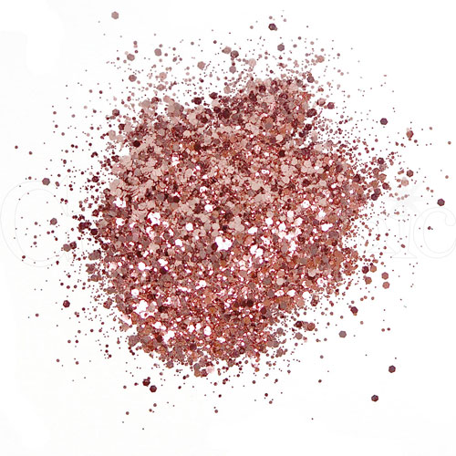 Cosmic Shimmer Glitter Bitz 25 ml Rose Copper Bladguld