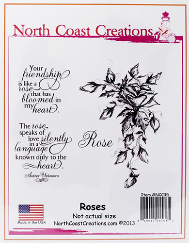 Cling Rubber Stamp Set Roses Stamps EZ till scrapbooking, pyssel och hobby