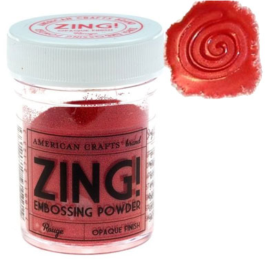Embossingpulver Zing Opaque Rouge till scrapbooking, pyssel och hobby