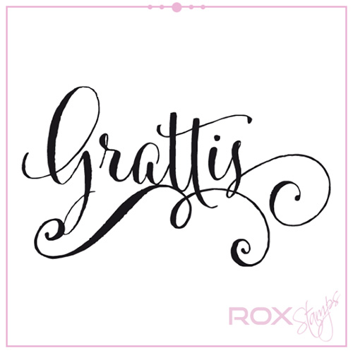 Stämpel Rox Stamps - Grattisstämpel Exklusiv - Omonterad