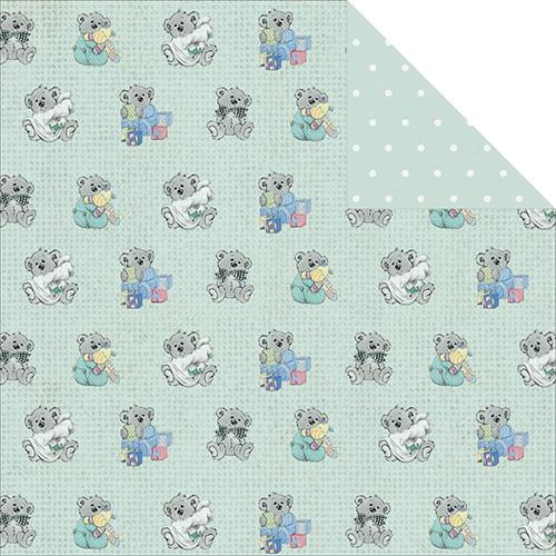 Papper Fabscraps Royal Baby Teddy till scrapbooking, pyssel och hobby