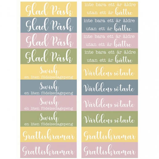 Stickers Reprint - Hello Spring - Påsk Och Grattis