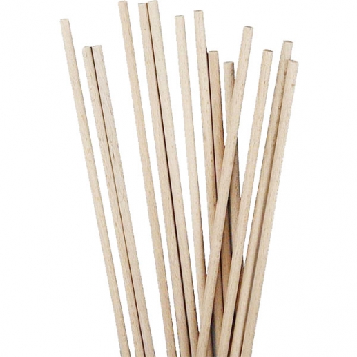 Rundstav 4 mm Längd: 15 cm 20 st Pinne Stav Skiva Skylt