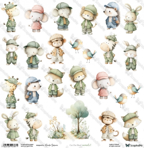 Klippark ScrapAndMe - Simple Story Animals