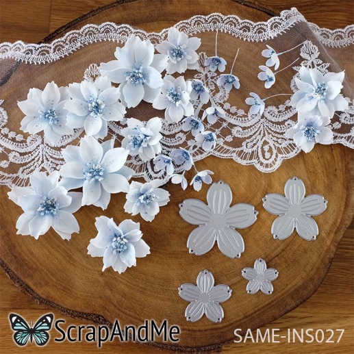 Dies ScrapAndMe - Flowers 27 - 4 Dies