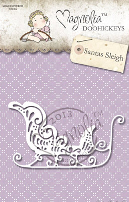 Dies Magnolia DooHickey Winter Wonderland Santas Sleigh Stansmaskin