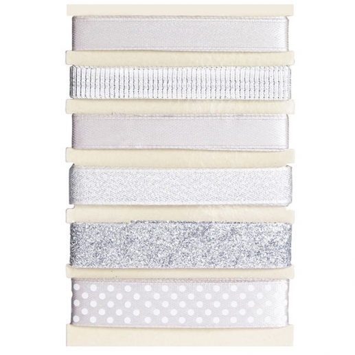 Satinband Silver Wedding Ribbon sidenband