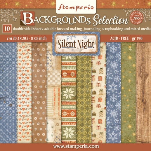 Paper Pad Stamperia Background Silent Night