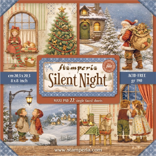 Paper Pad Maxi Stamperia Tum - Silent Night
