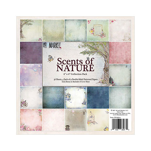 Paper Pad Scents Of Nature 6x6 49 and Market Scrapbooking Papper