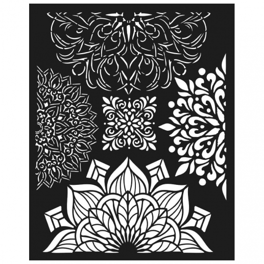 Schablon 20x25 cm - Gardens of Time - Half Friezes