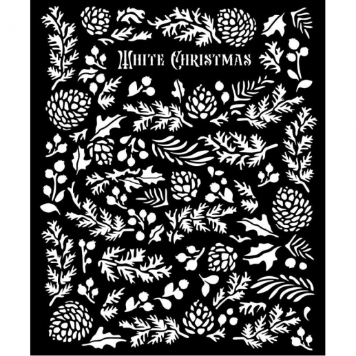 Schablon 20x25 cm - The Owl's House - Pine Cones