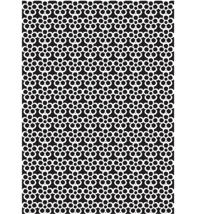 Schablon Stencil A5 - Nellie Snellen - Flower Pattern