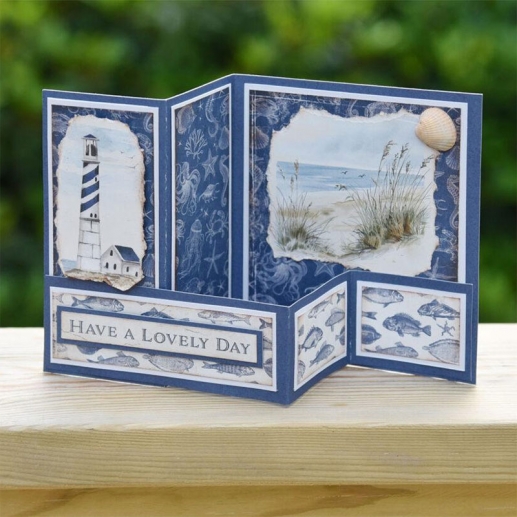 Scrapbooking Kort - Havstema - Z-fold