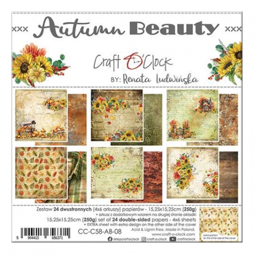 Paper Pad 6x6 - Craft O Clock - Autumn Beauty