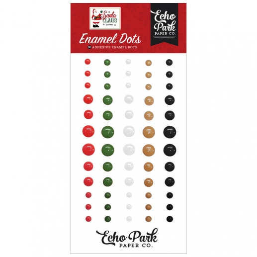 Enamel Dots Halvpärlor - Echo Park - Santa Claus