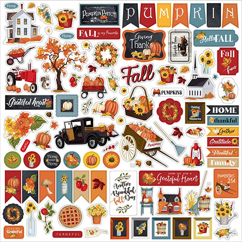Stickers Fall Fun - Carta Bella - ca 100 klistermärken