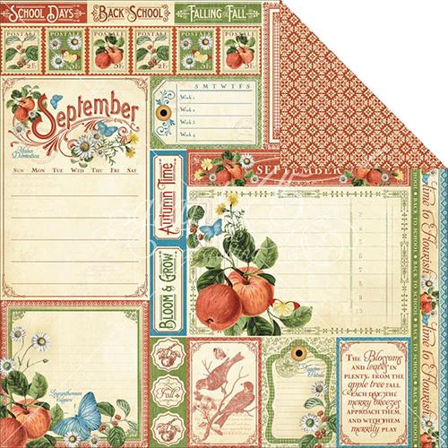 Papper Graphic45 Time To Flourish September Cut Apart Graphic 45