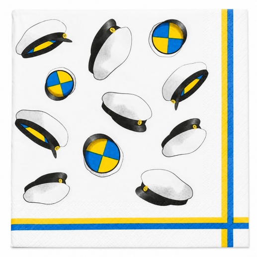 Servetter 33x33 cm - Flygande Studentmössor