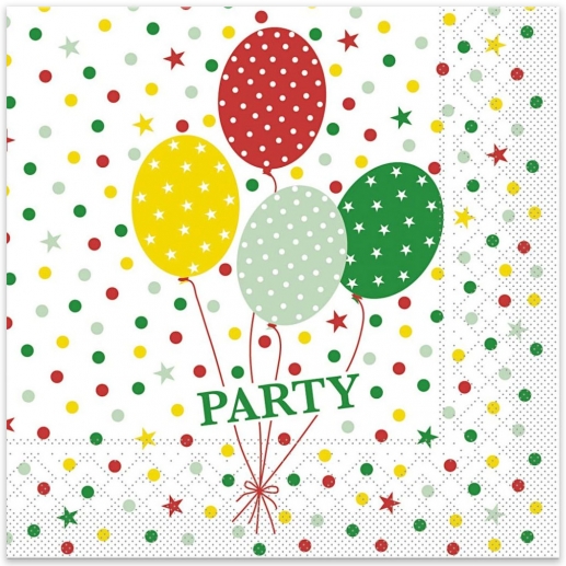Servetter - Ballonger - 33x33 cm - 20 st