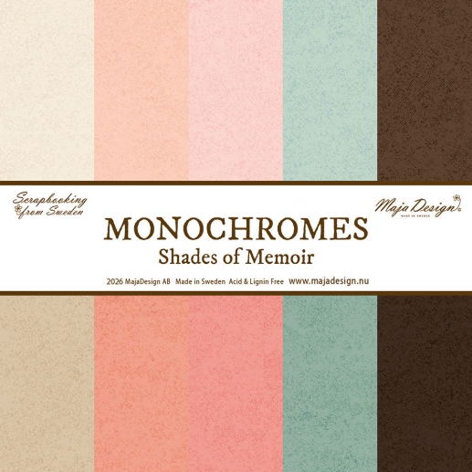 Paper Pack 12x12 Tum - Monochrome Memoir - Maja Design