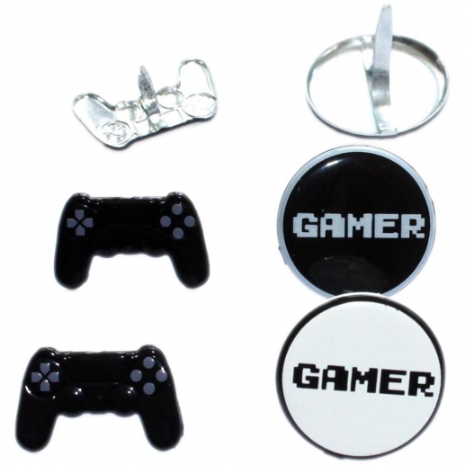 Shape Brads Video Games 12 st Påsnit till scrapbooking, pyssel och hobby