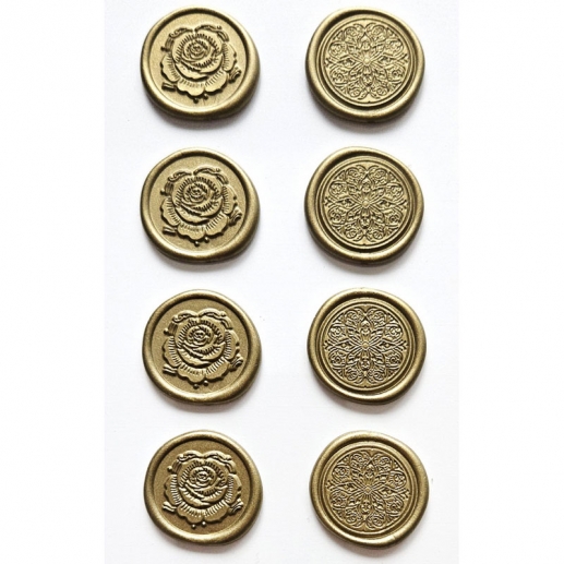 Stickers Sigill - Dekoration Scrapbooking - 8 st, 25 mm