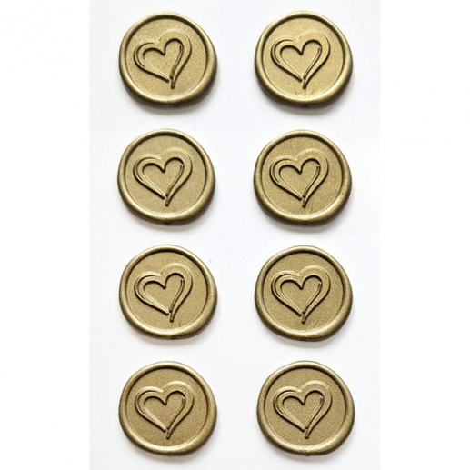 Stickers Sigill - Dekoration Scrapbooking - 8 st, 25 mm