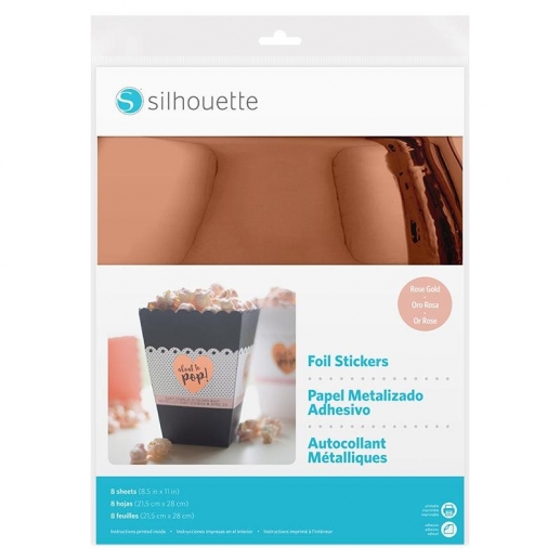 Silhouette Printable Rose gold Foil 8-pack