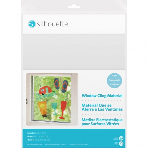 Silhouette Printable Window Cling Clear Specialpapper