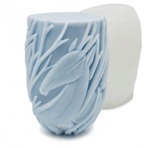 Silikonform Ljusformar - Blockljus Rådjur - H: 8 cm