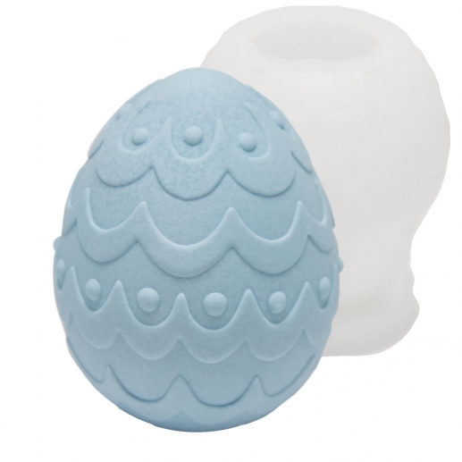 Silikonform Ljusformar - Ägg Design 2 - H: 7 cm