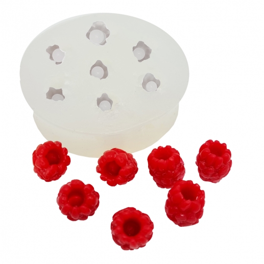 Silikonform Ljusformar - Hallon - 1,2 cm