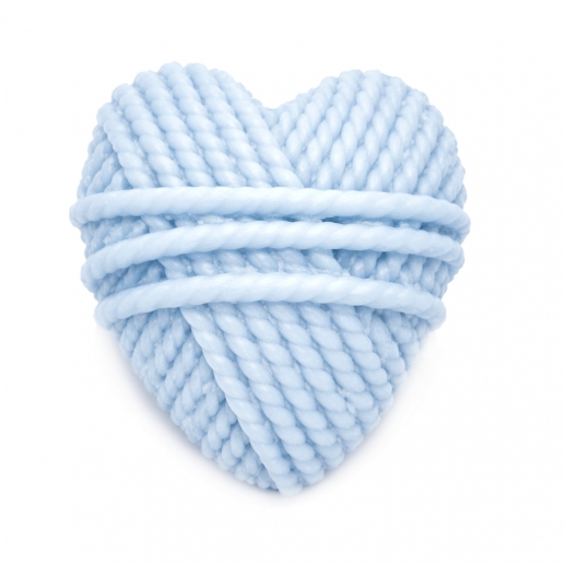 Silikonform Ljusformar - Garn Hjärta - 8,5 cm