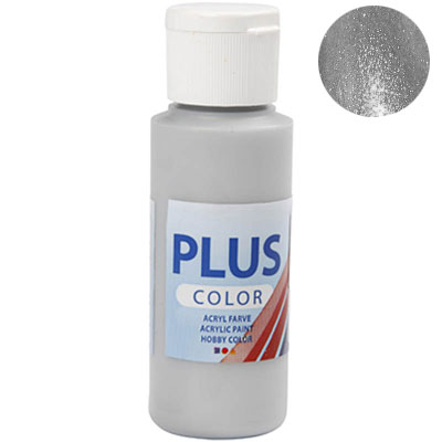 Akrylfärg PLUS Color 60 ml - Metallic Silver
