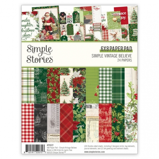 Paper Pad 6x8 Tum - Simple Vintage Believe - Simple Stories