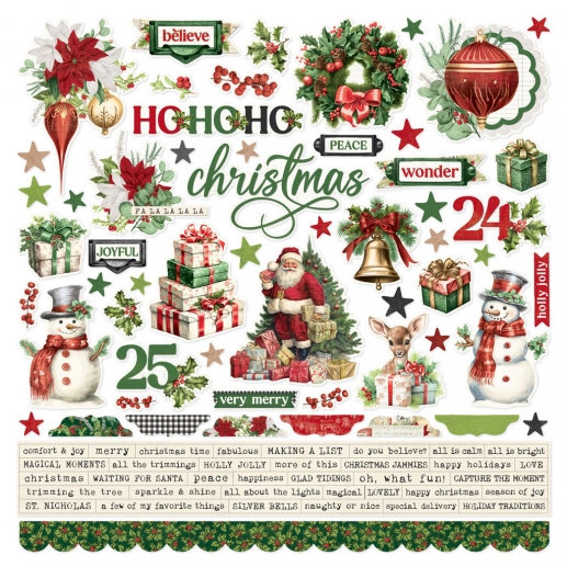 Cardstock Stickers - Simple Vintage Believe - 12x12 Tum