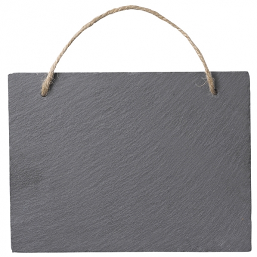 Skylt av Skiffer - Upphängning - 20x15 cm
