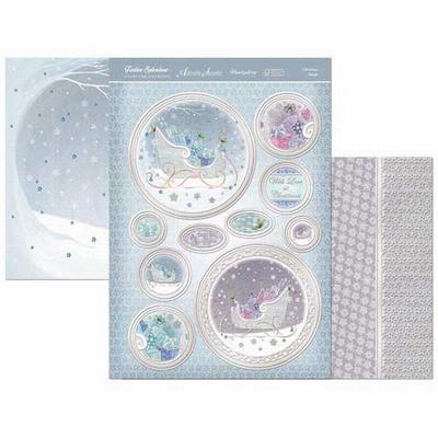 Kort Kit Christmas Sleigh Juldekorationer DIY