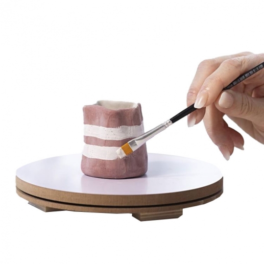 Snurrande Arbetsplatta 17 cm - För Skulptering och Målning