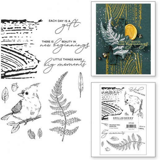 Clearstamps - Woodland Tales Sentiments - Spellbinder