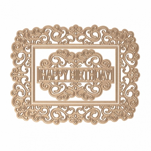 Spellbinders die Happy Birthday Frame Spellbinder Dies