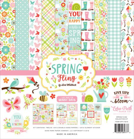 Paper Pack Echo Park Spring Fling 12x12 Tum