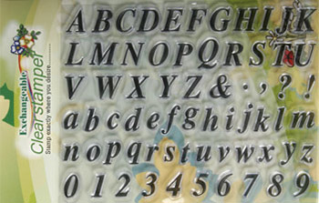 Clearstamper Alfabet Standard 66 Delar Clearstamps Silkonstämpel