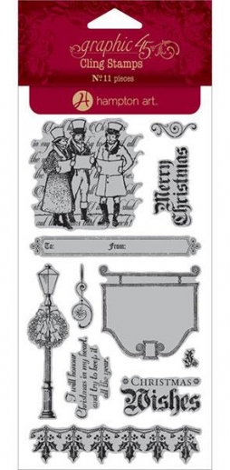 Graphic 45 Cling Stamps A Christmas Carol #3