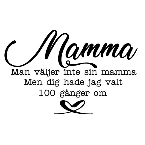 EZ-Monterad Stämpel Mamma 53 x 34 mm Reprint Stämplar