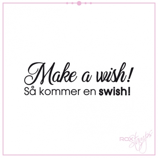 Stämpel Rox Stamps - Make a Wish - Omonterad