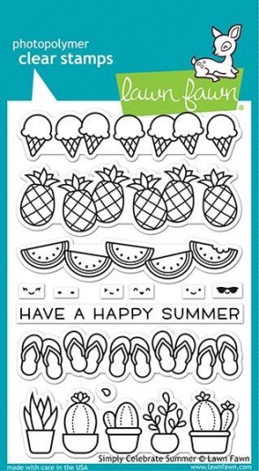 Stämpelset Lawn Fawn - Simply Celebrate Summer