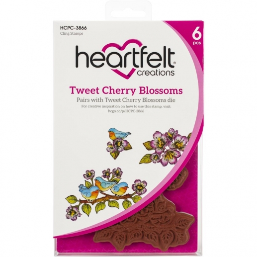 Stämpelset Heartfelt Creations - Tweet Cherry Blossoms