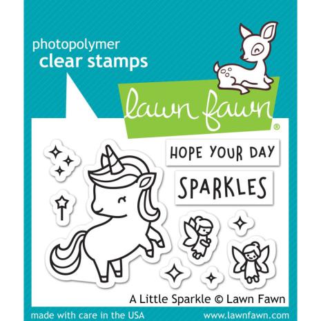 Stämpelset Lawn Fawn A Little Sparkle 2x3 Tum Stämplar